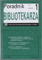 Okładka Poradnik Bibliotekarza 1999, nr 1