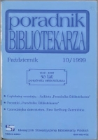 Okładka Poradnik Bibliotekarza 1999, nr 10