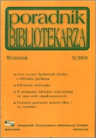 Okładka Poradnik Bibliotekarza 2000, nr 9
