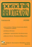Okładka Poradnik Bibliotekarza 2000, nr 10