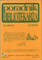 Okładka Poradnik Bibliotekarza 2000, nr 12