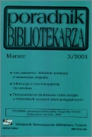 Okładka Poradnik Bibliotekarza 2001, nr 3