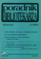 Okładka Poradnik Bibliotekarza 2001, nr 4