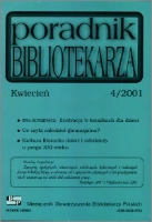 Okładka Poradnik Bibliotekarza 2001, nr 4