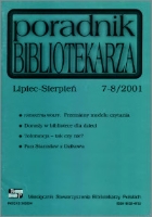 Okładka Poradnik Bibliotekarza 2001, nr 7-8