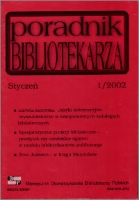 Okładka Poradnik Bibliotekarza 2002, nr 1