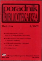 Okładka Poradnik Bibliotekarza 2002, nr 4