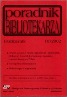 Okładka Poradnik Bibliotekarza 2002, nr 10