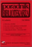Okładka Poradnik Bibliotekarza 2002, nr 12