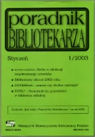 Poradnik Bibliotekarza 2003, nr 1