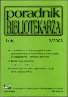 Okładka Poradnik Bibliotekarza 2003, nr 2