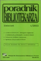 Poradnik Bibliotekarza 2003, nr 4