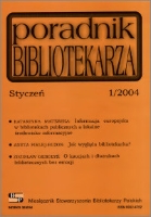 Okładka Poradnik Bibliotekarza 2004, nr 1