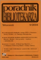 Okładka Poradnik Bibliotekarza 2004, nr 9