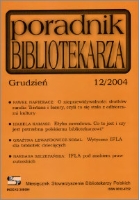 Okładka Poradnik Bibliotekarza 2004, nr 12