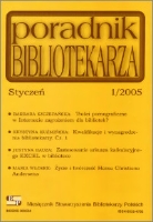 Okładka Poradnik Bibliotekarza 2005, nr 1