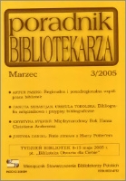 Okładka Poradnik Bibliotekarza 2005, nr 3