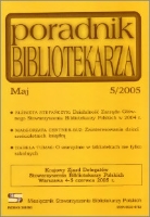Okładka Poradnik Bibliotekarza 2005, nr 5