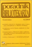 Okładka Poradnik Bibliotekarza 2005, nr 6