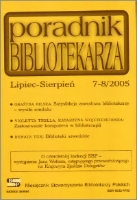 Okładka Poradnik Bibliotekarza 2005, nr 7-8