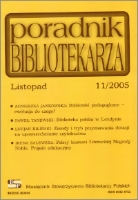 Okładka Poradnik Bibliotekarza 2005, nr 11