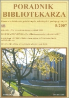 Okładka Poradnik Bibliotekarza 2007, nr 5