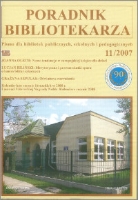 Okładka Poradnik Bibliotekarza 2007, nr 11