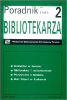 Okładka Poradnik Bibliotekarza 1995, nr 2