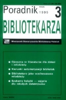 Okładka Poradnik Bibliotekarza 1995, nr 3