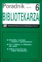 Okładka Poradnik Bibliotekarza 1995, nr 6