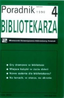 Okładka Poradnik Bibliotekarza 1996, nr 4