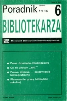 Okładka Poradnik Bibliotekarza 1996, nr 6
