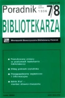 Okładka Poradnik Bibliotekarza 1996, nr 7-8