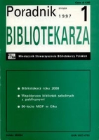 Okładka Poradnik Bibliotekarza 1997, nr 1