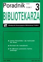 Okładka Poradnik Bibliotekarza 1997, nr 3