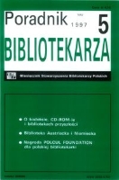 Okładka Poradnik Bibliotekarza 1997, nr 5