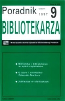 Okładka Poradnik Bibliotekarza 1997, nr 9