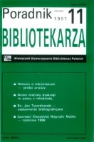 Okładka Poradnik Bibliotekarza 1997, nr 11