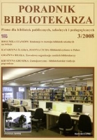 Okładka Poradnik Bibliotekarza 2008, nr 3