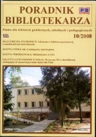 Okładka Poradnik Bibliotekarza 2008, nr 10