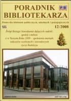 Okładka Poradnik Bibliotekarza 2008, nr 12