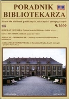 Okładka Poradnik Bibliotekarza 2009, nr 9