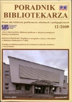 Okładka Poradnik Bibliotekarza 2009, nr 12