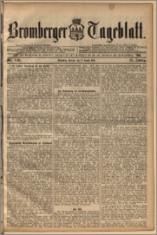 Bromberger Tageblatt. J. 15, 1891, nr 178