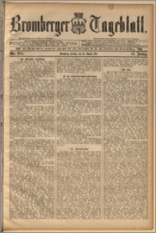Bromberger Tageblatt. J. 15, 1891, nr 194