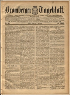 Bromberger Tageblatt. J. 19, 1895, nr 84