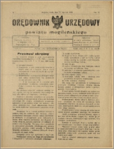 Orędownik Urzędowy Powiatu Mogileńskiego, 1928 Nr 7