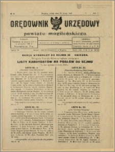 Orędownik Urzędowy Powiatu Mogileńskiego, 1928 Nr 16