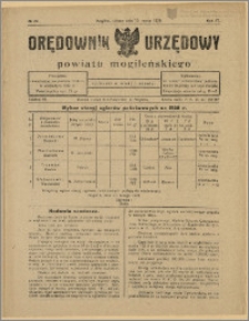 Orędownik Urzędowy Powiatu Mogileńskiego, 1928 Nr 20