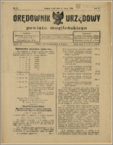 Orędownik Urzędowy Powiatu Mogileńskiego, 1928 Nr 21